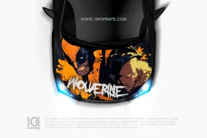 Wolverine Car Decal X-Men Made With Top 3M Vinyl - 10KWRAPS