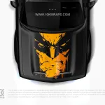 Wolverine Car Decal X-Men Made With Top 3M Vinyl - 10KWRAPS