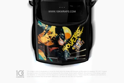 Wolverine Car Decal X-Men Made With Top 3M Vinyl - 10KWRAPS