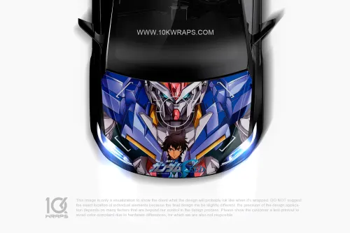 Gundam Anime Car Wraps 19 Made With Top 3MVinyl-10KWRAPS