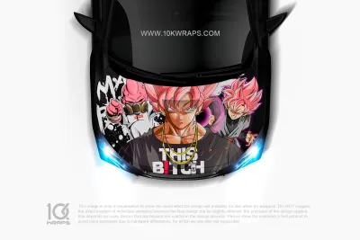 Dragon Ball Z Car Wraps 21 Made With Top 3M Vinyl-10KWRAPS