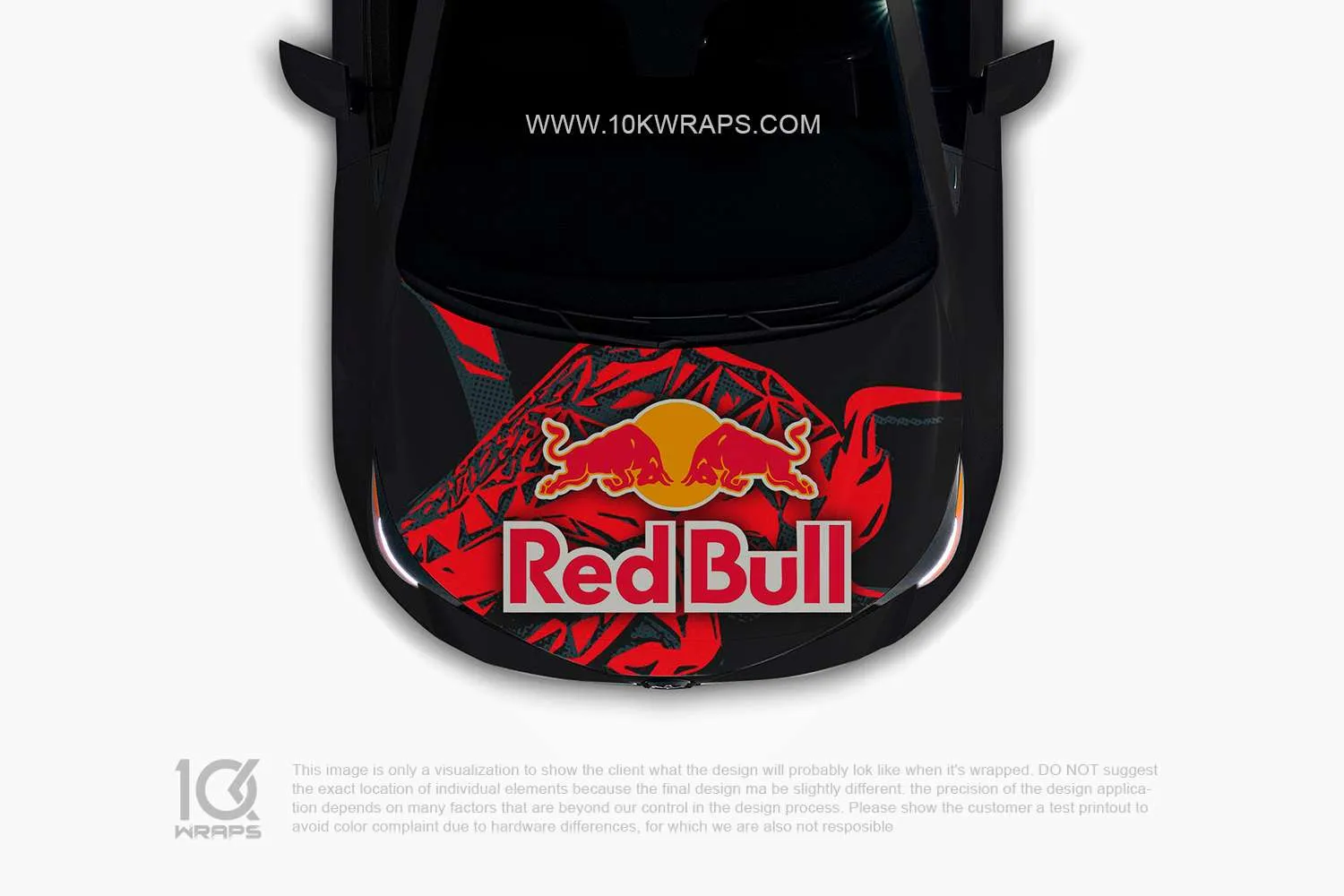 Red Bull Car Sticker 51 Made With Top 3M Vinyl - 10KWRAPS