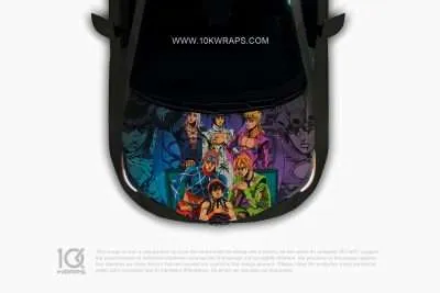 Jojo's Bizarre Adventure Car Decal 51 Made With Top 3M Vinyl