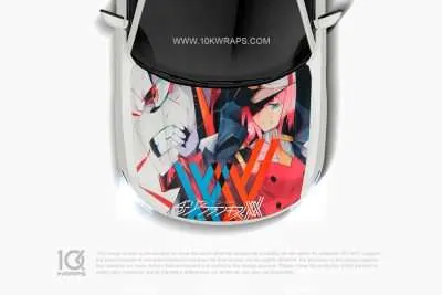 ZeroTwo Anime Car Wraps 16 Made With Top 3MVinyl-10KWRAPS