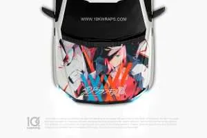 ZeroTwo Anime Car Wraps 16 Made With Top 3MVinyl-10KWRAPS