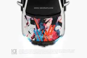 ZeroTwo Anime Car Wraps 16 Made With Top 3MVinyl-10KWRAPS
