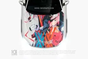 ZeroTwo Anime Car Wraps 16 Made With Top 3MVinyl-10KWRAPS
