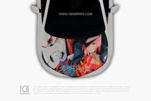 ZeroTwo Anime Car Wraps 16 Made With Top 3MVinyl-10KWRAPS