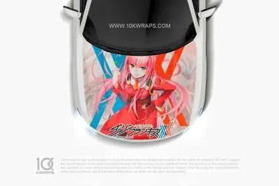 ZeroTwo Anime Car Sticker 51 Made With Top 3M Vinyl Itasha Car