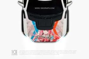 ZeroTwo Anime Car Sticker 51 Made With Top 3M Vinyl Itasha Car