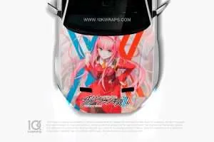 ZeroTwo Anime Car Sticker 51 Made With Top 3M Vinyl Itasha Car