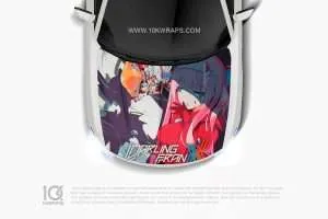 ZeroTwo Anime Car Sticker 51 Made With Top 3M Vinyl Itasha Car