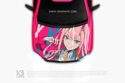 ZeroTwo Anime Car Sticker 51 Made With Top 3M Vinyl Itasha Car