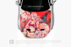 ZeroTwo Anime Car Sticker 51 Made With Top 3M Vinyl Itasha Car