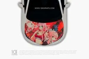 ZeroTwo Anime Car Sticker 51 Made With Top 3M Vinyl Itasha Car