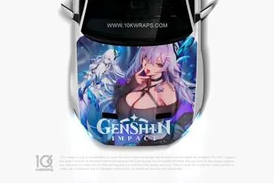 Genshin Impact Car Stickers Made With Top 3M Anime Itasha Vinyl