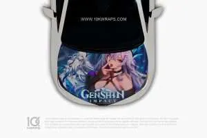 Genshin Impact Car Stickers Made With Top 3M Anime Itasha Vinyl