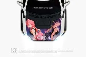 Genshin Impact Car Decals Made With Top 3M Anime Itasha Vinyl