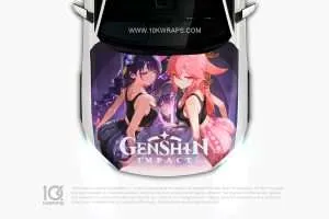 Genshin Impact Car Decals Made With Top 3M Anime Itasha Vinyl