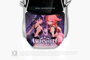 Genshin Impact Car Decals Made With Top 3M Anime Itasha Vinyl