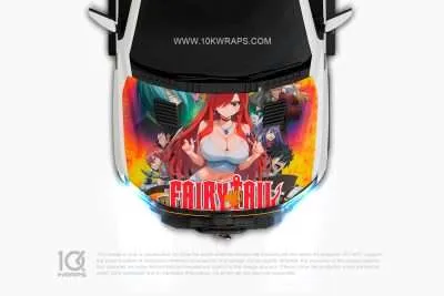 Fairy Tail Car Accessories Anime Stickers Itasha Car 3M Vinyl Wrap