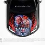 Chucky Car Hood Wrap [CM-02] - 10K Wraps | Itasha Car Wrap
