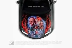 Chucky Car Hood Wrap [CM-02] - 10K Wraps | Itasha Car Wrap