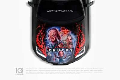 Chucky Car Hood Wrap [CM-02] - 10K Wraps | Itasha Car Wrap