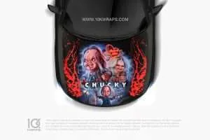 Chucky Car Hood Wrap [CM-02] - 10K Wraps | Itasha Car Wrap