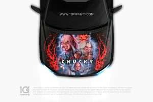 Chucky Car Hood Wrap [CM-02] - 10K Wraps | Itasha Car Wrap