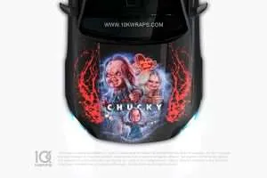 Chucky Car Hood Wrap [CM-02] - 10K Wraps | Itasha Car Wrap