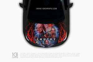 Chucky Car Hood Wrap [CM-02] - 10K Wraps | Itasha Car Wrap