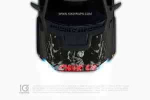 Chucky Car Hood Wrap [CK-02] - 10K Wraps | Horror Car Wrap