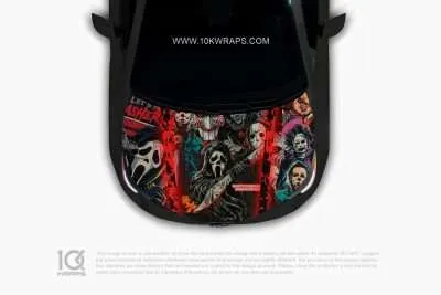 Chucky Car Hood Wrap [CK-02] - 10K Wraps | Horror Car Wrap