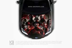 Chucky Car Hood Wrap [CK-54] - 10K Wraps | Horror Car Sticker