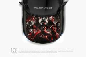 Chucky Car Hood Wrap [CK-54] - 10K Wraps | Horror Car Sticker