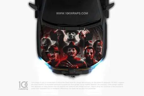 Chucky Car Hood Wrap [CK-54] - 10K Wraps | Horror Car Sticker