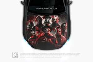 Chucky Car Hood Wrap [CK-54] - 10K Wraps | Horror Car Sticker