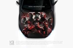 Chucky Car Hood Wrap [CK-54] - 10K Wraps | Horror Car Sticker