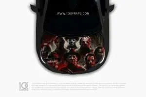 Chucky Car Hood Wrap [CK-54] - 10K Wraps | Horror Car Sticker