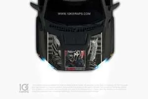 Chucky Car Hood Wrap [CK-55] - 10K Wraps | Horror Car Decals