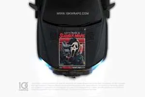 Chucky Car Hood Wrap [CK-55] - 10K Wraps | Horror Car Decals