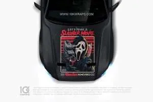 Chucky Car Hood Wrap [CK-55] - 10K Wraps | Horror Car Decals