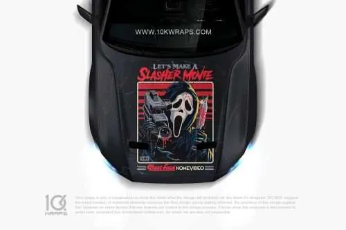 Chucky Car Hood Wrap [CK-55] - 10K Wraps | Horror Car Decals