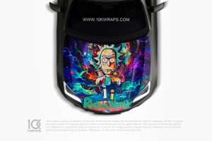 Rick And Morty Car Sticker Made With Top 3M Vinyl - 10KWRAPS
