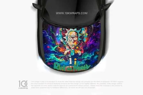 Rick And Morty Car Sticker Made With Top 3M Vinyl - 10KWRAPS