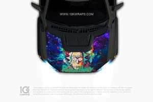 Rick And Morty Car Sticker Made With Top 3M Vinyl - 10KWRAPS
