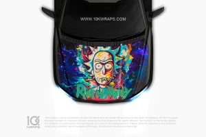 Rick And Morty Car Sticker Made With Top 3M Vinyl - 10KWRAPS