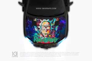 Rick And Morty Car Sticker Made With Top 3M Vinyl - 10KWRAPS