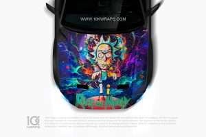 Rick And Morty Car Sticker Made With Top 3M Vinyl - 10KWRAPS